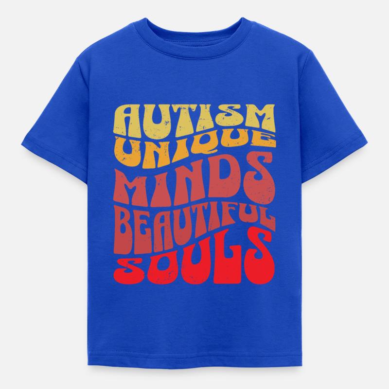 Autismus Einzigartige Köpfe, schöne Seelen - Kinder T-Shirt - Royalblau