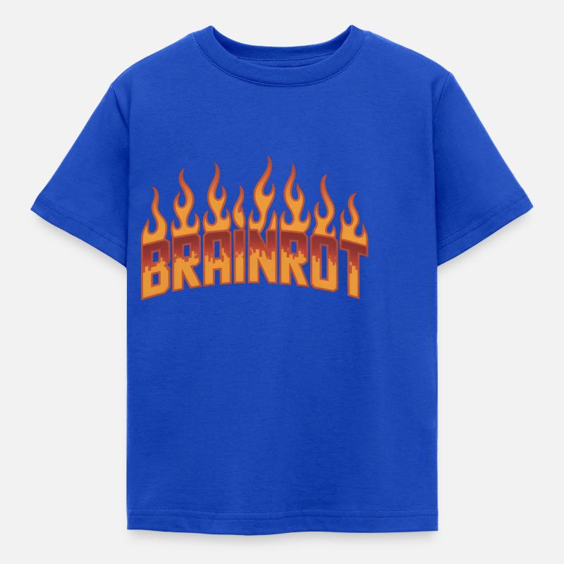 Brainrot - Morsomme Skibidi-memes - T-skjorte for barn - kongeblå