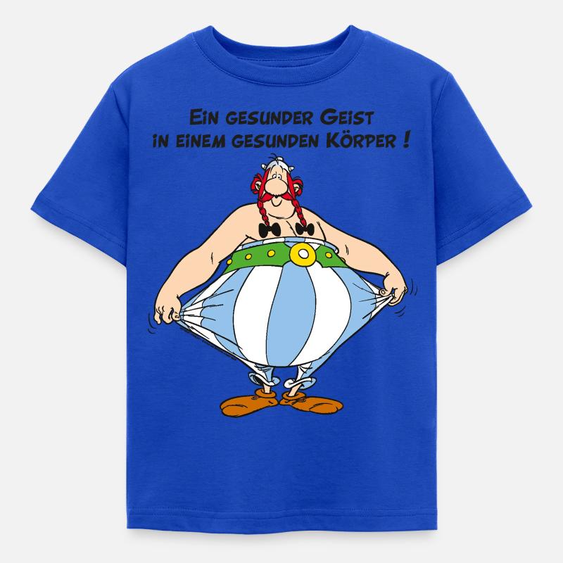 Obelix Ein gesunder Geist - T-shirt Enfant - bleu royal