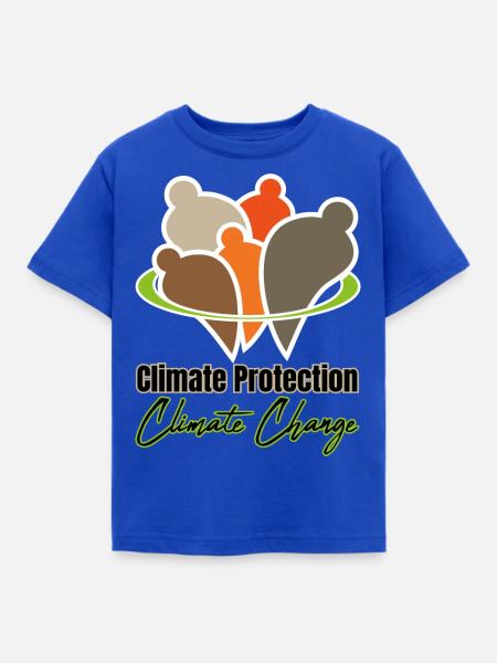 Climate Protection - Climate Change - Kinder T-Shirt - Royalblau