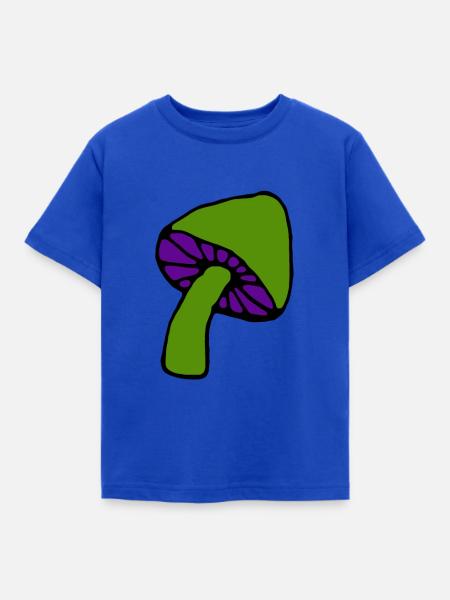 Pilz psychedelisch - Kinder T-Shirt - Royalblau