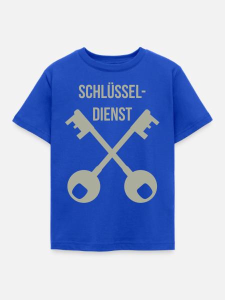 Schlüsseldienst, Schlüssel, Geschenkidee - Kinder T-Shirt - Royalblau