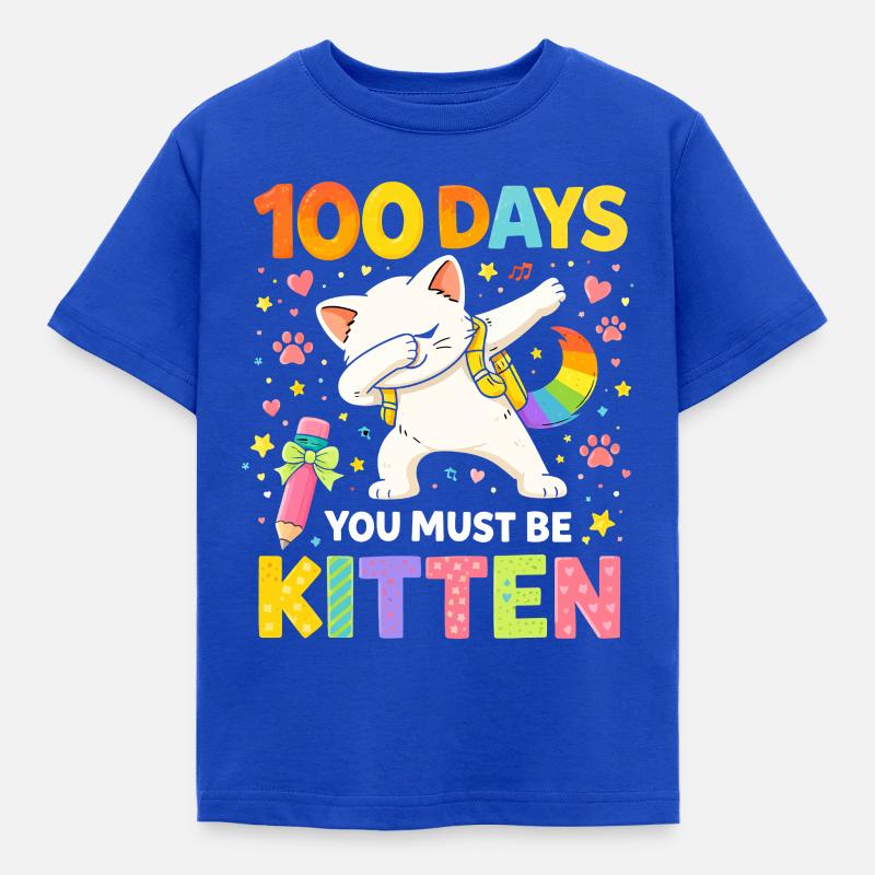 100 giorni devi essere un gattino - Maglietta per bambini - blu royal