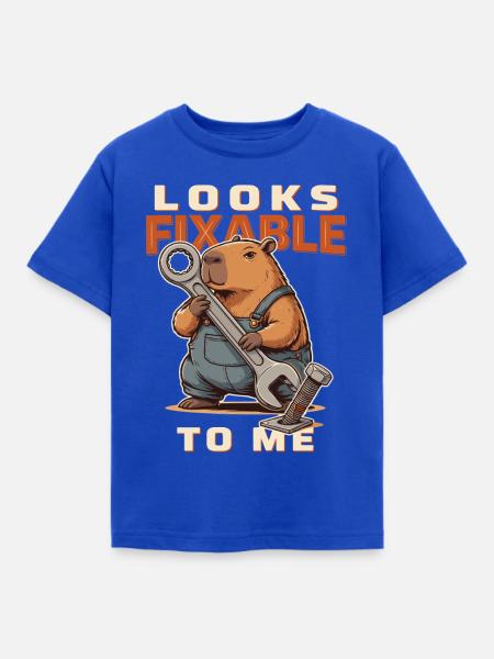Capybara Schrauber - Kinder T-Shirt - Royalblau