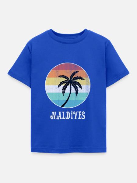 Malediven - Kinder T-Shirt - Royalblau