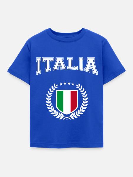 Italia - Kinder T-Shirt - Royalblau