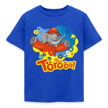 Benjamin Blümchen Törööö! Blumen - Kinder T-Shirt - Royalblau - Vorne - AI Model Kid Female (0cm)
