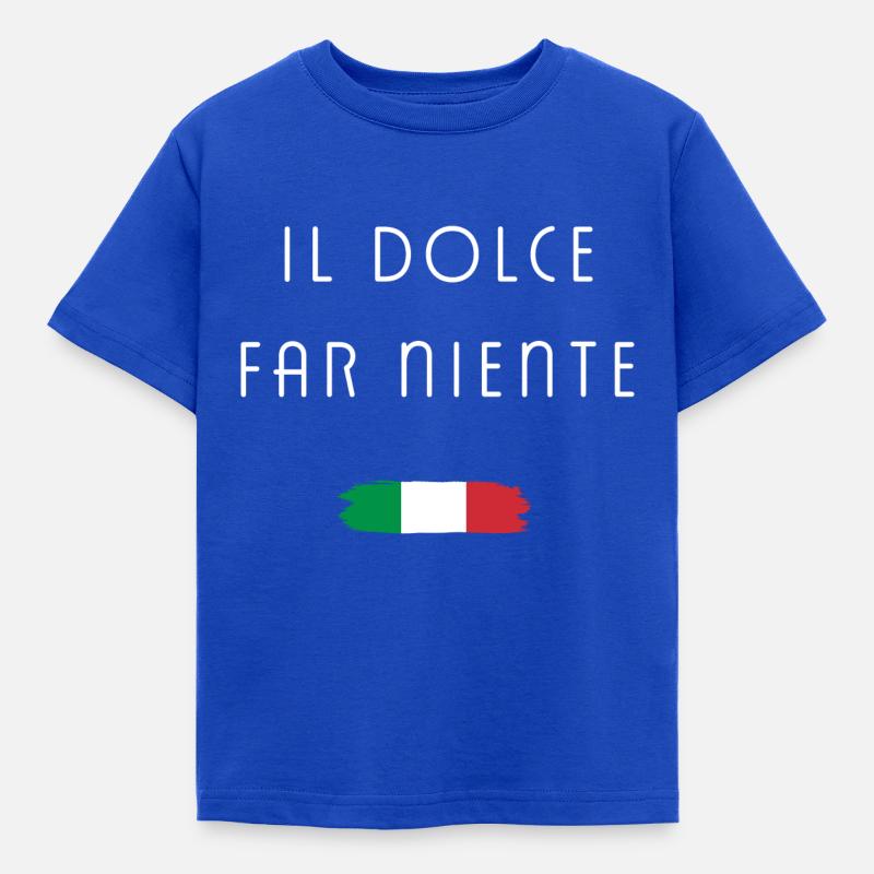 Il dolce far niente - Koszulka dziecięca - błękit królewski
