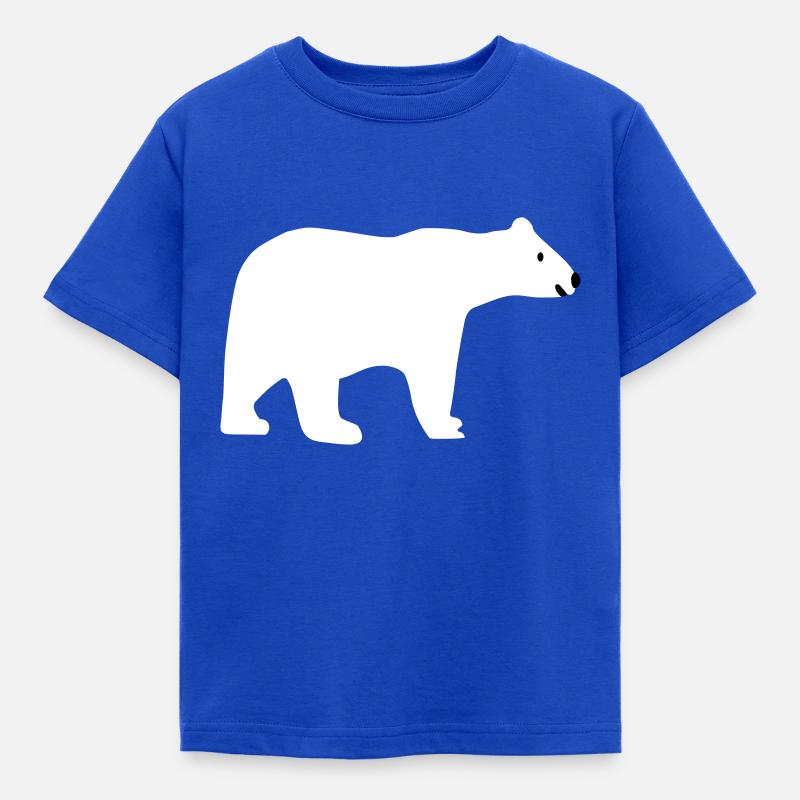Eisbär - Kinder T-Shirt - Royalblau