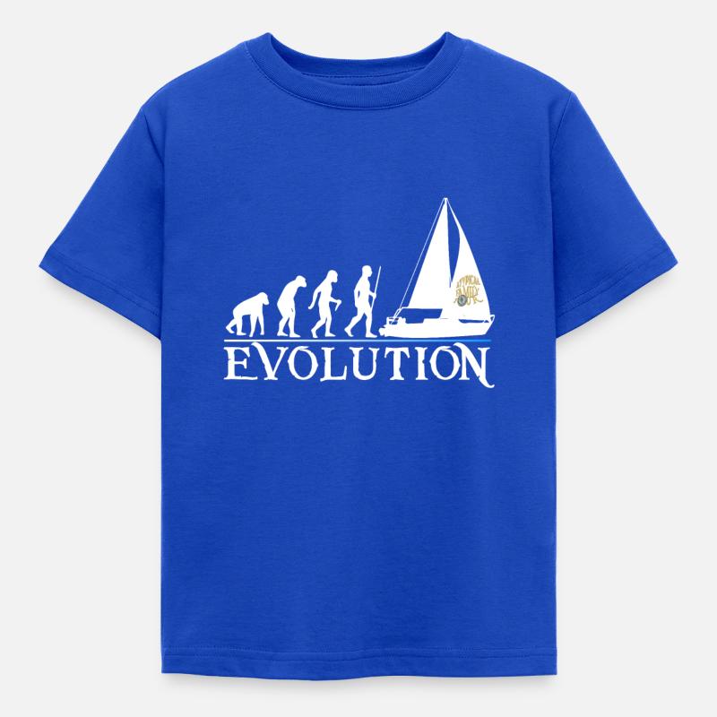 Evolution white version - Kids' T-Shirt - royal blue