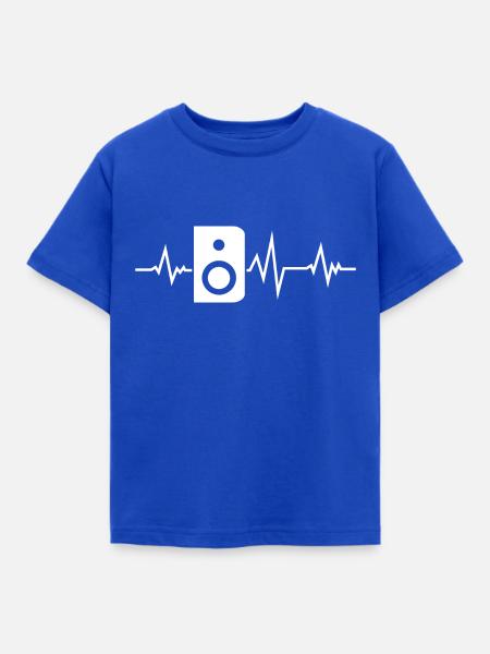 Decibelvibe - Derivate - S Wave Design - Kinder T-Shirt - Royalblau