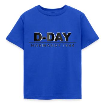D-Day Normandie 1944 - Veteranentag - Kinder T-Shirt - Royalblau - Vorne - AI Model Kid Female (0cm)