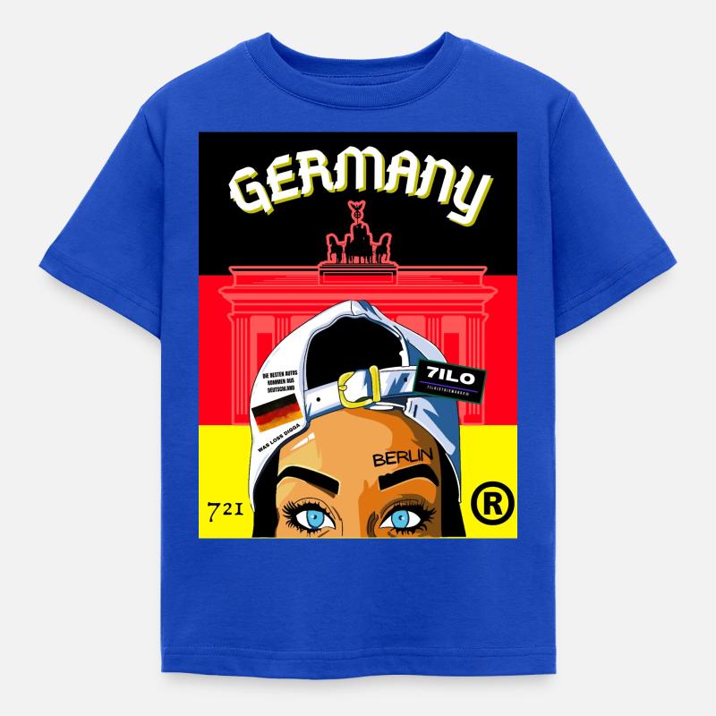 Germany 721 - Kinder T-Shirt - Royalblau