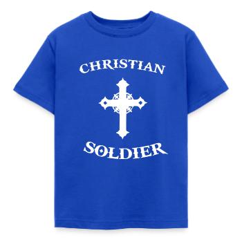 Christentum Christlich Religion Geschenk Bibel - Kinder T-Shirt - Royalblau - Vorne - AI Model Kid Female (0cm)