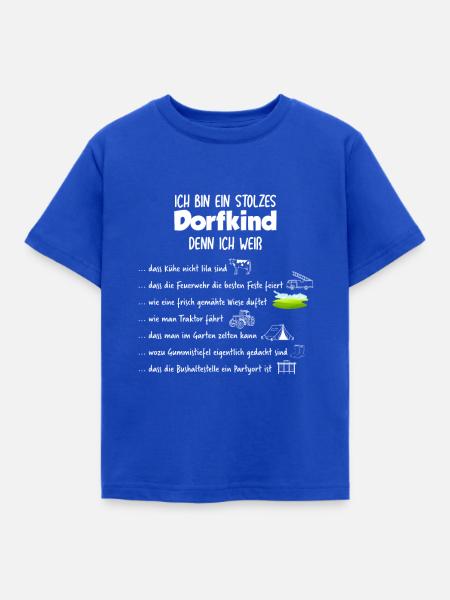 Dorfkind - Kinder T-Shirt - Royalblau
