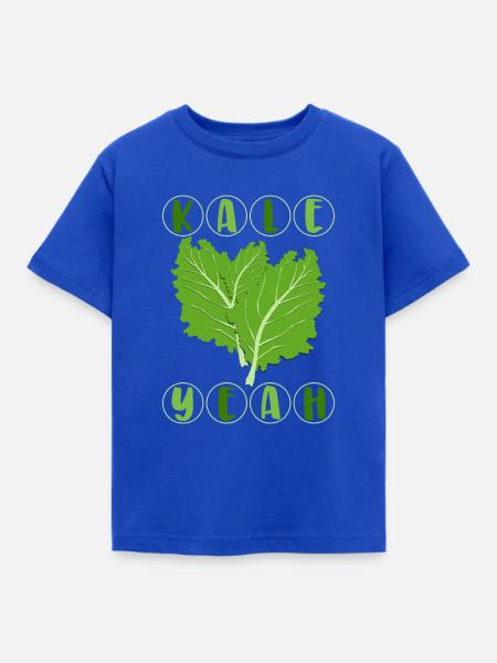 Kale Yeah - Kinder T-Shirt - Royalblau