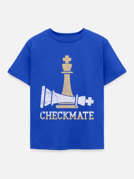 Checkmate - Kinder T-Shirt - Royalblau