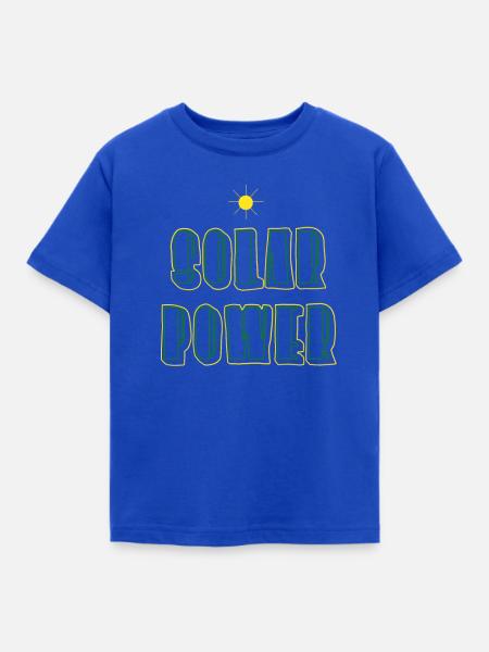 Solar Energie - Kinder T-Shirt - Royalblau