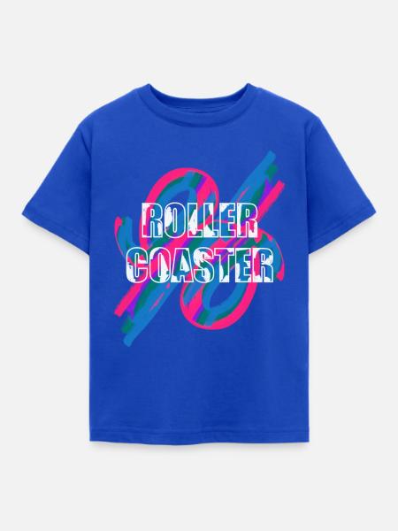 Achterbahn - Roller Coaster - Kinder T-Shirt - Royalblau