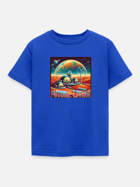 Wohnen in der Zukunft - Kinder T-Shirt - Royalblau