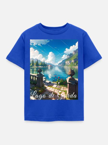 Lago di garda,Gardasee,see,landschaft - Kinder T-Shirt - Royalblau