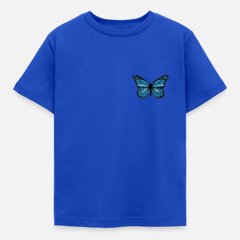 Schmetterling - Kinder T-Shirt - Royalblau