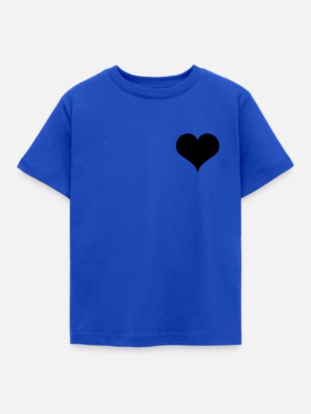 Herz - Kinder T-Shirt - Royalblau
