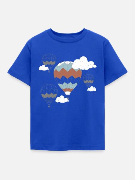 Heißluftballons - Kinder T-Shirt - Royalblau