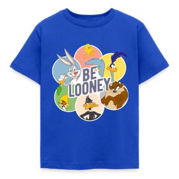 Looney Tunes Charaktere Be Looney - Kinder T-Shirt - Royalblau - Vorne - AI Model Kid Female (0cm)