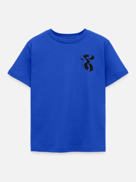 E - Kinder T-Shirt - Royalblau