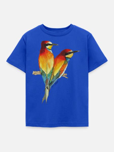 Bienenfresser Vögel Paradiesvogel - Kinder T-Shirt - Royalblau