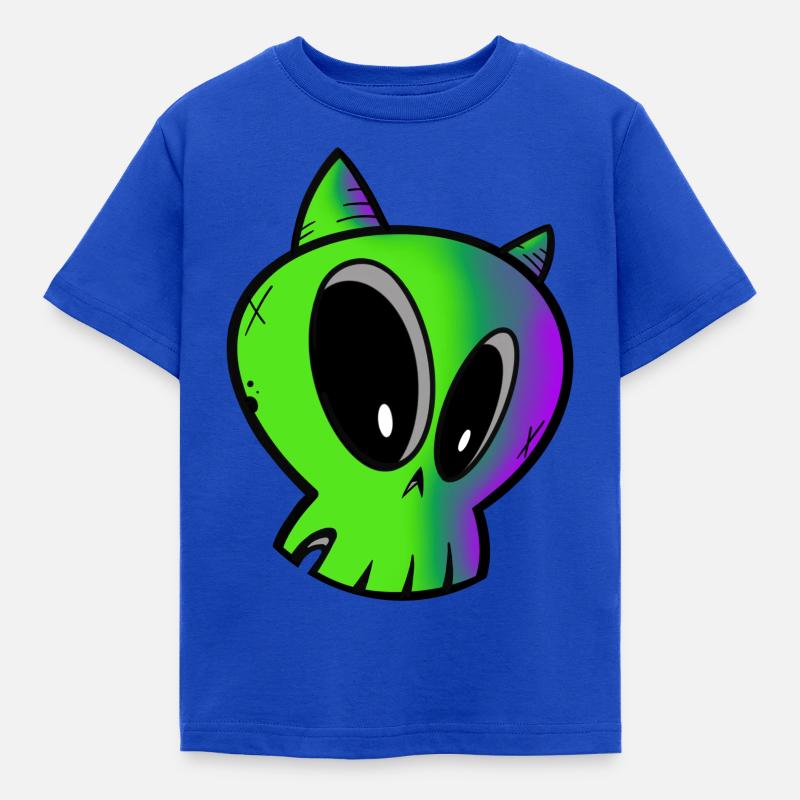 Dämonenschädel - Kinder T-Shirt - Royalblau