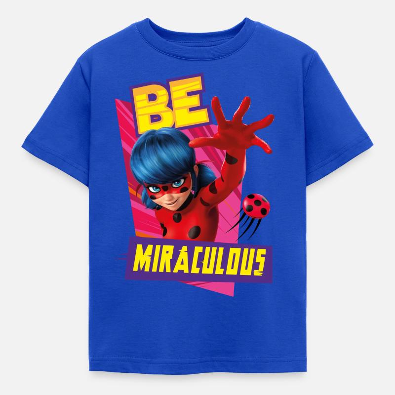 Miraculous Be Miraculous Ladybug - Maglietta per bambini - blu royal