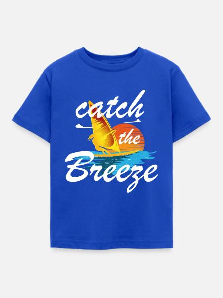 Fange das Brise-Geschenk - Kinder T-Shirt - Royalblau