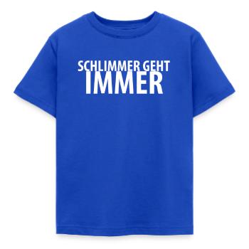 C’est toujours pire. - T-shirt Enfant - bleu royal - Devant - AI Model Kid Female (0cm)