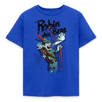 Robin des Bras - T-shirt Enfant - bleu royal - Devant - AI Model Kid Female (0cm)