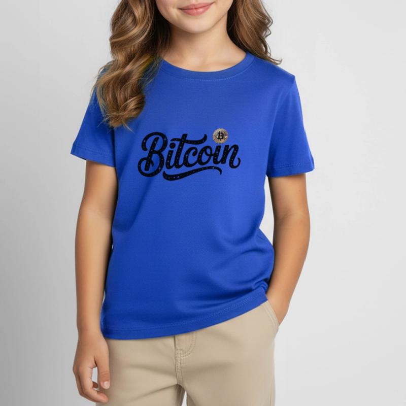 Bitcoin Logo - Crypto Coding Sticker Kids' T-Shirt