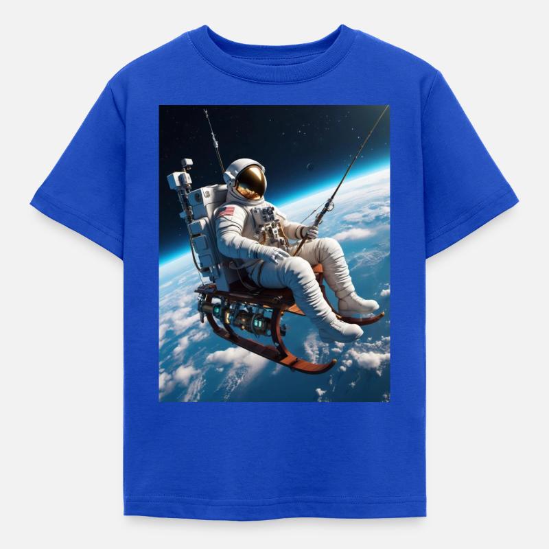 Astronaute de pêche - T-shirt Enfant - bleu royal