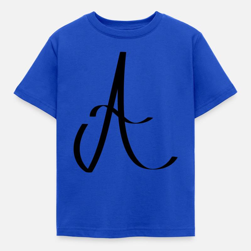 A - Kinder T-Shirt - Royalblau