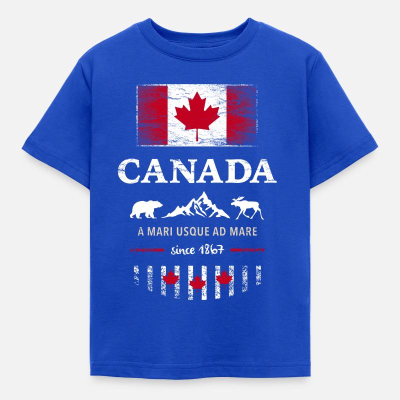 Canada, Ottawa, Maple Leaf Maple Leaf Canada Amérique - T-shirt Enfant - bleu royal