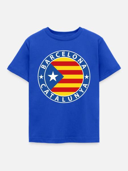 Barcelona - Kinder T-Shirt - Royalblau