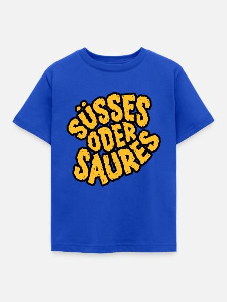 Halloween Shirt Süßes oder Saures - Kinder T-Shirt - Royalblau