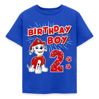 Paw Patrol Birthday Boy 2 Jahre Mit Marshall - Kinder T-Shirt - Royalblau - Vorne - AI Model Kid Female (0cm)