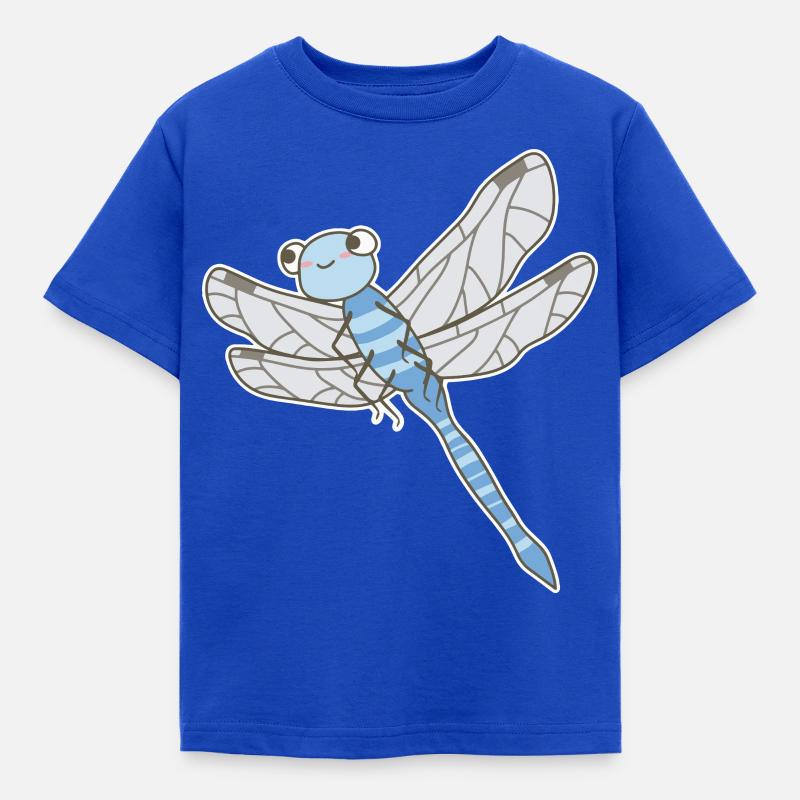 Libelle - Kinder T-Shirt - Royalblau