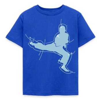 Kampfsport - Kinder T-Shirt - Royalblau - Vorne - AI Model Kid Female (0cm)
