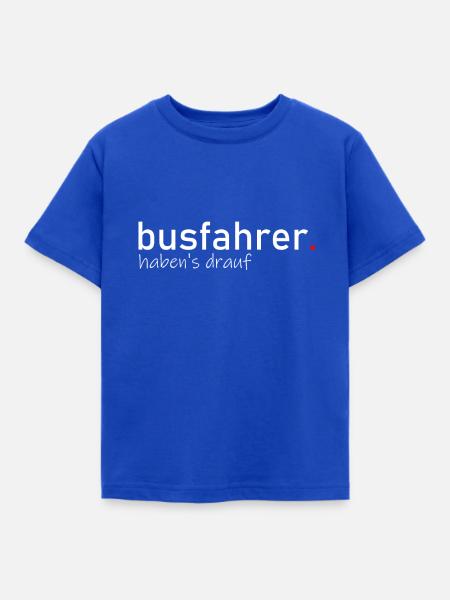 Busfahrer - Kinder T-Shirt - Royalblau