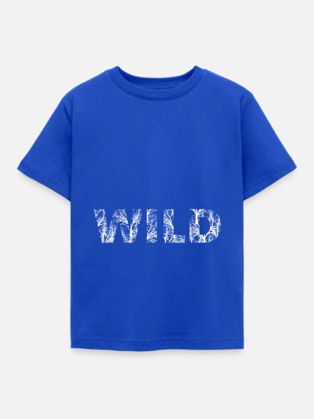 Wild - Kinder T-Shirt - Royalblau