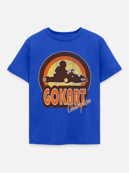 GoKart - Kinder T-Shirt - Royalblau