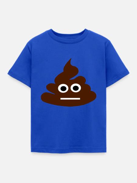 Poop - Kinder T-Shirt - Royalblau