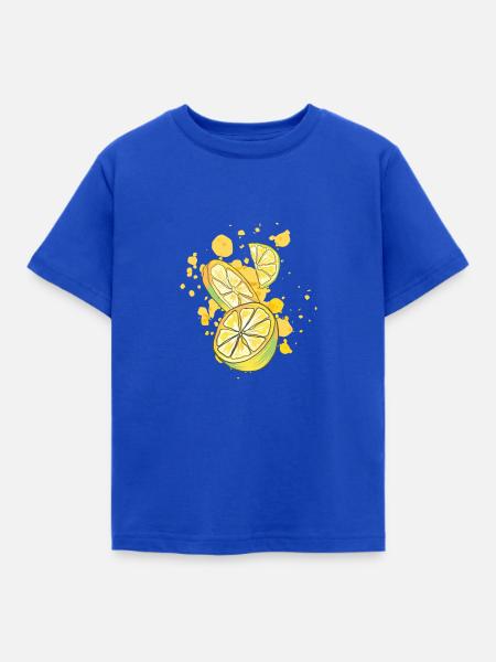 Lemon - Zitronen - Früchte - Zitrus - Kinder T-Shirt - Royalblau